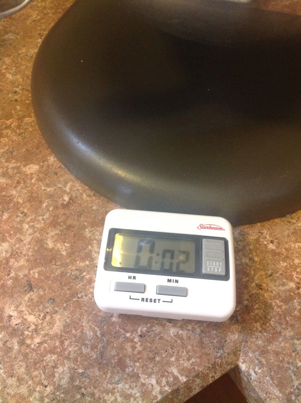 Put your timer on two minutes!