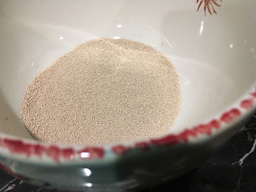 Put your yeast on a bowl