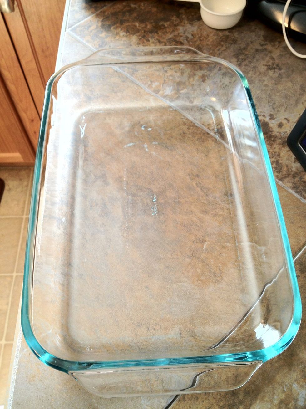 Pyrex dish, you will need five of these, or four and a small one. (I can fit seven burritos in one pan, and we will be making 30, do the math.) (too lazy for math? 30/7=4 with a remainder of 2)