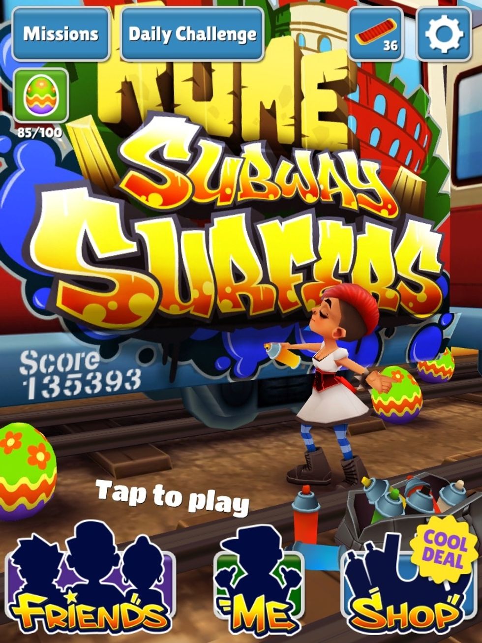 QUESTION OF THE DAY.....WHATS YOUR HIGH SCORE ON SUBWAY SURFERS? PS: I already have 88 eggs... If you dont have this game you should give it a try....