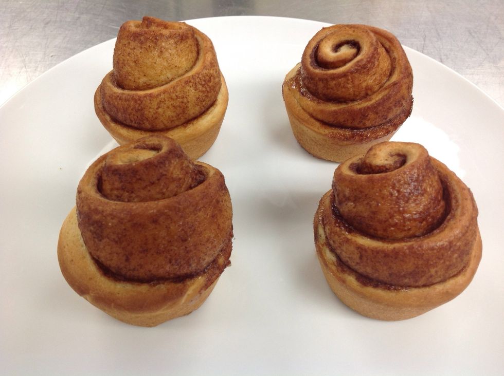 Quickly remove rolls from pan and plate while still warm.