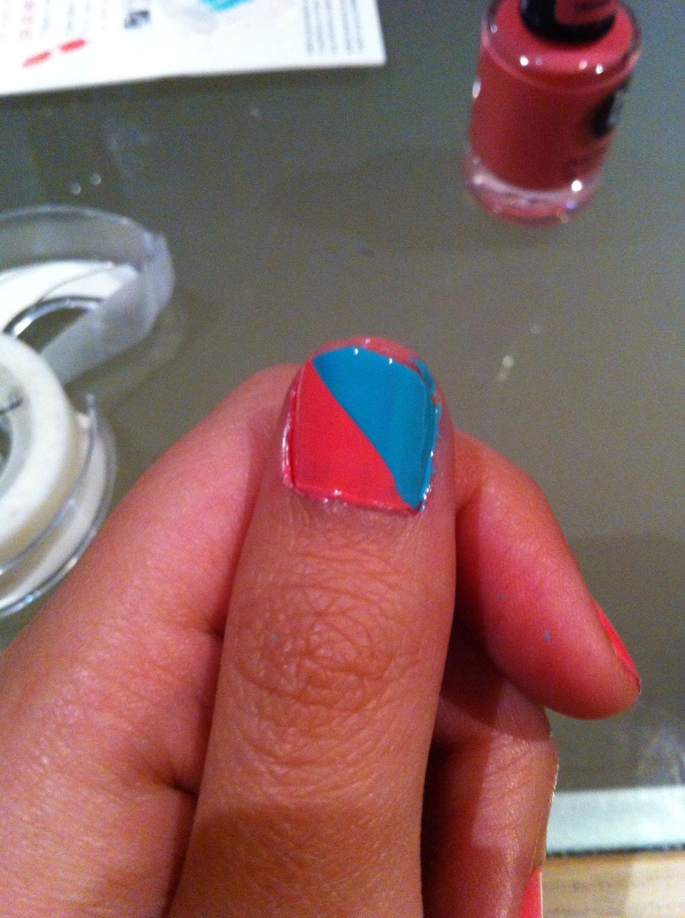 Quickly rip the tape off and you'll be left with your design