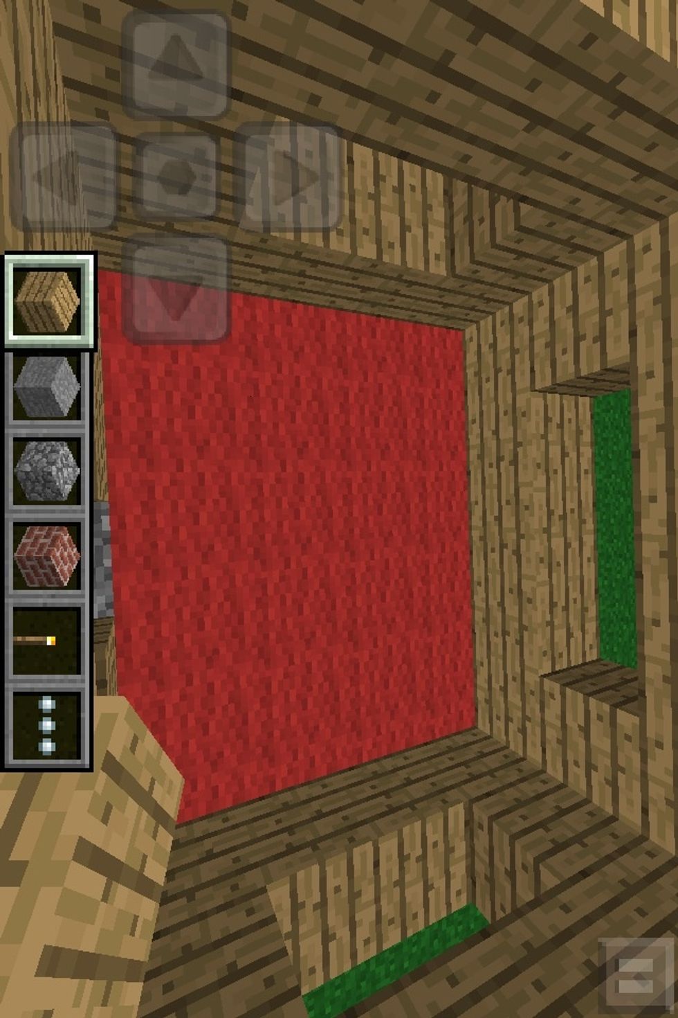 Raise all the Walls by 2 blocks leaving gaps for the windows