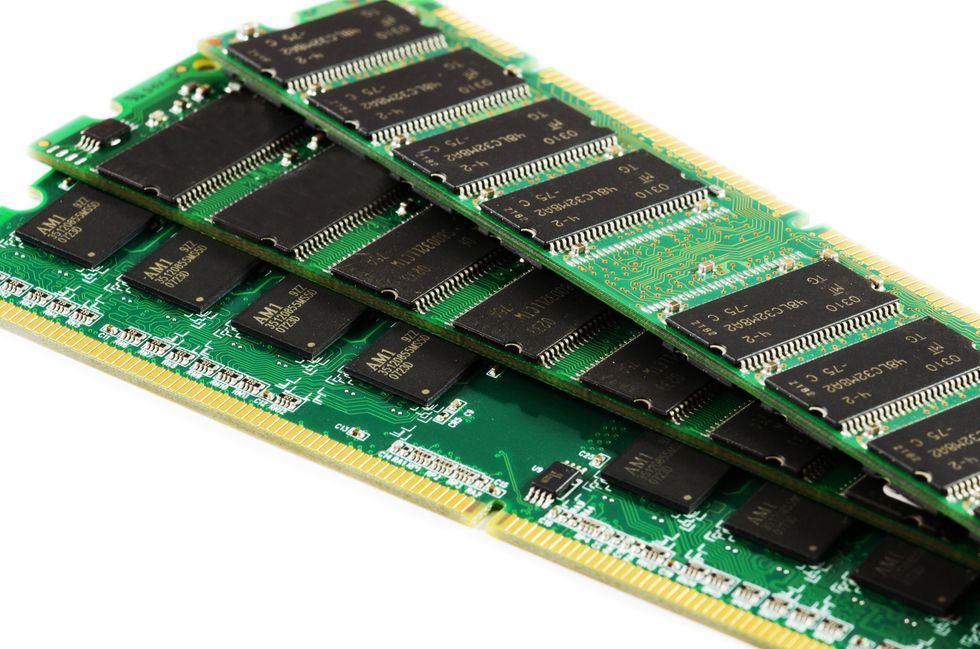 RAM is a fast temporary type of memory in which programs, applications and data are stored. Here are some examples of what's stored in RAM: