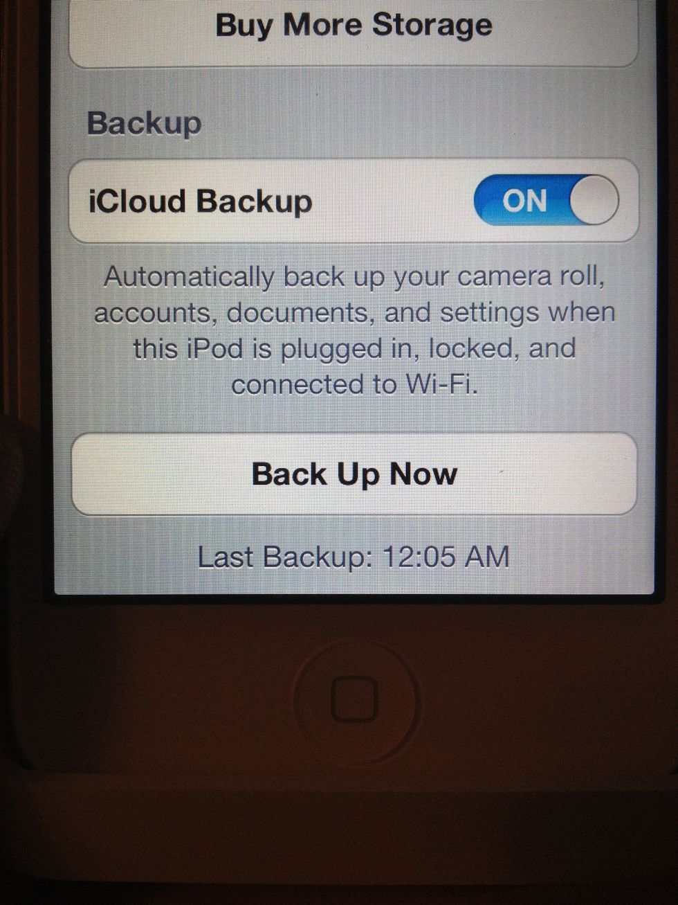 Rape that backup button.