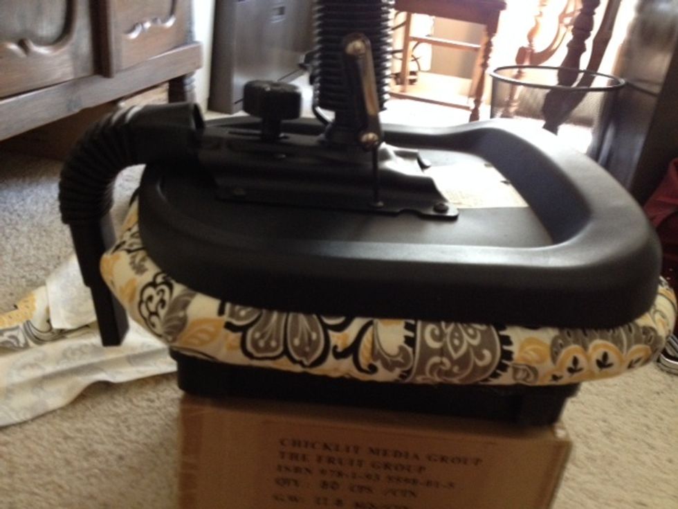 Re-attach the bottom of the seat.