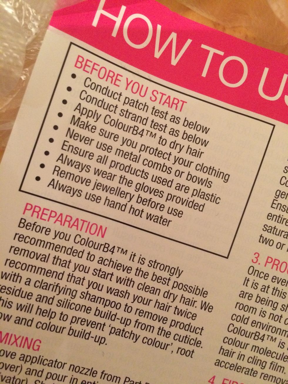 Read & follow the safety warnings. If you've never done this before, do a 24hr patch test. Its better to have a tiny reaction on your arm than a big one on your head & face! Trust me, I've been there!