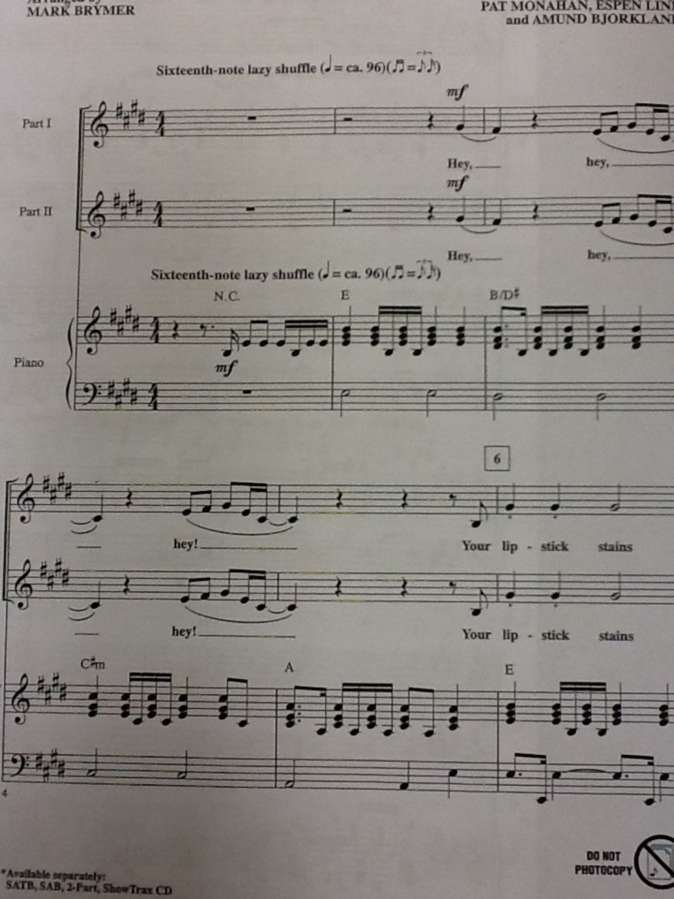 Read sheet music by lining up notes with tone. This comes easier with practice.