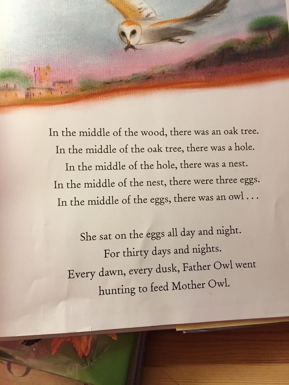 Read the book to yourself. Try to find poses in the book.