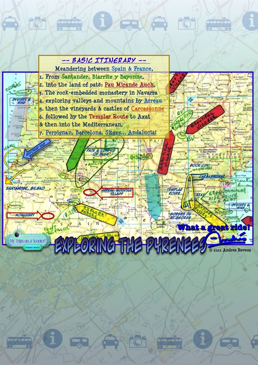 Read up and plan your possible route ...for sure there will be changes on the way! Be ample on possibilities. Develop a basic itinerary or travel route... And of course, explore the unforeseen!
