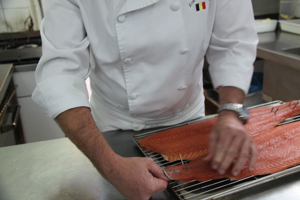 READY AFTER SIX HOURS IN THE SMOKER, ADD SOME SEED OIL. CHILL IN THE FRIGDE AND IT IS READY TO SERVE. ENJOY A NICE MEAL!!!