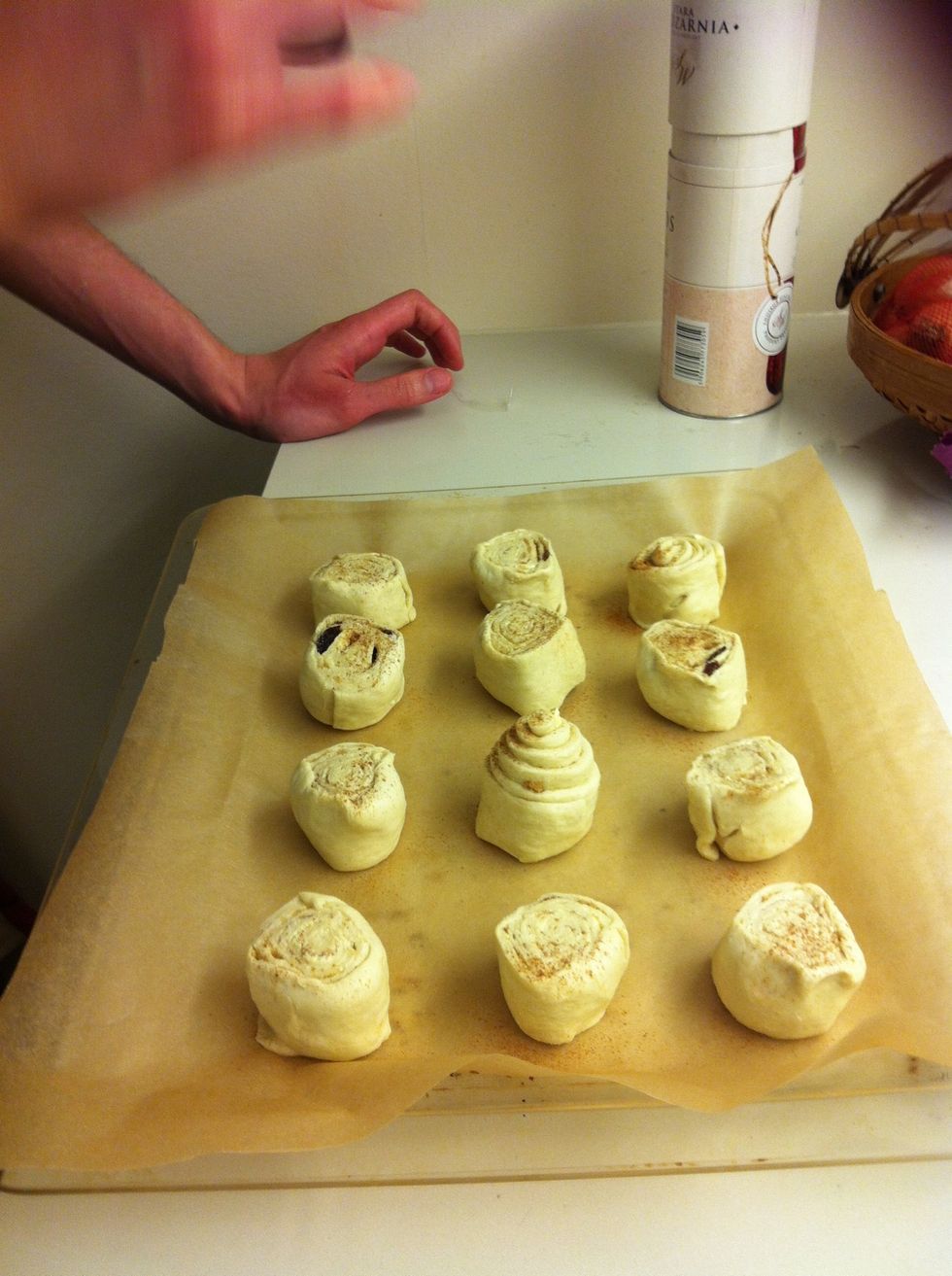 Ready for the oven ! ( Add extra cinnamon now if ya like)