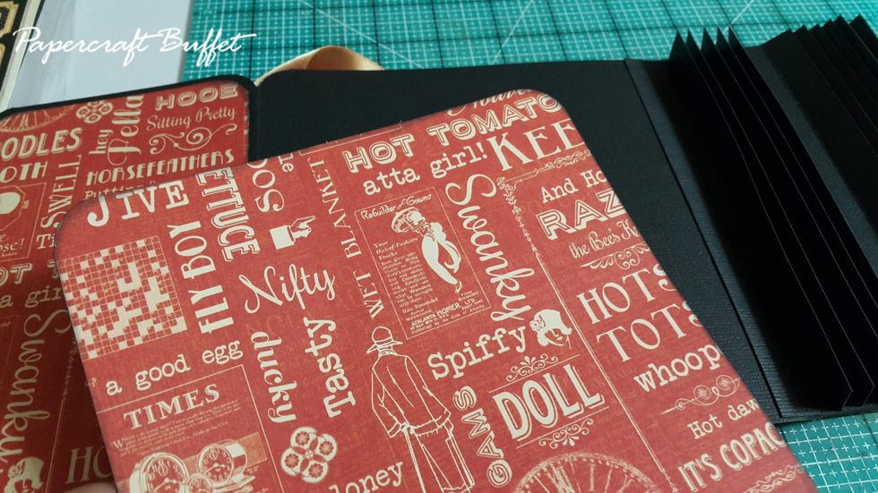 Ready pages and pattern paper, they are all in 6"x6" as basis, will show you the folds at the end of the guide.