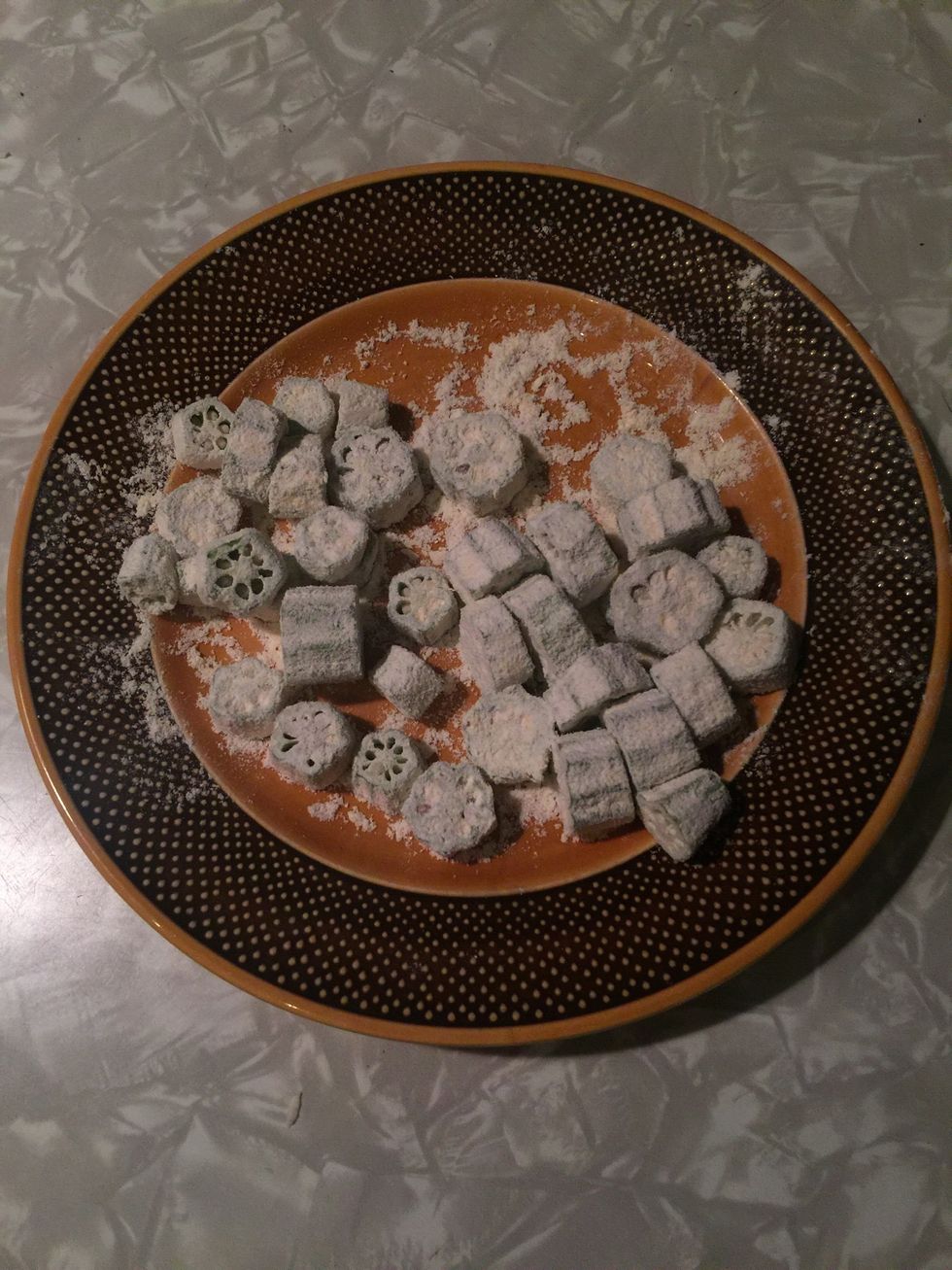 Ready to dip in the batter.