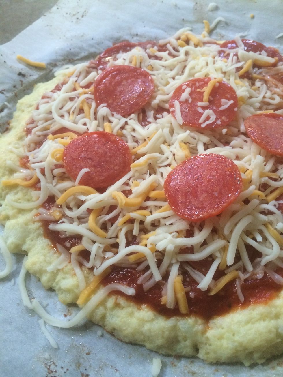 Ready to go in the oven! Bake in oven another 10 minutes!