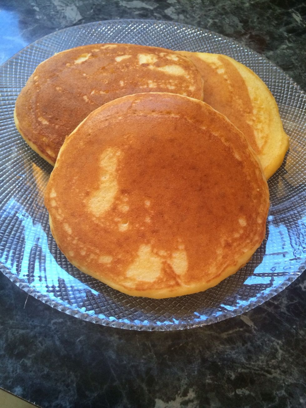 Ready to serve. This goes well with butter and syrup.