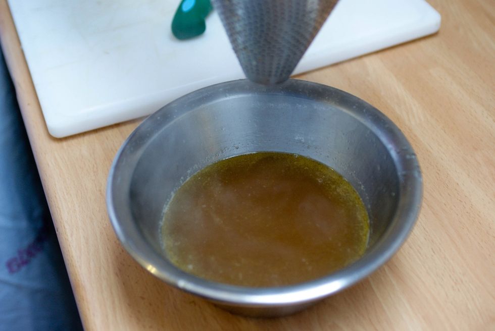 Ready to use fish stock...
