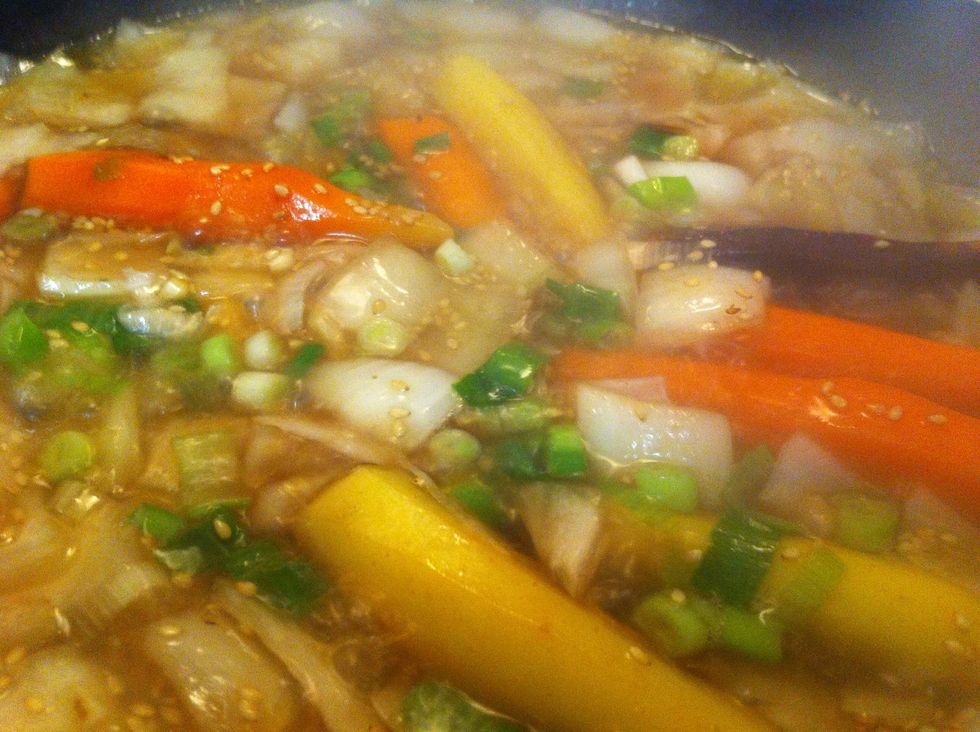 Realize you added probably too much water and remove lid to let some evaporate