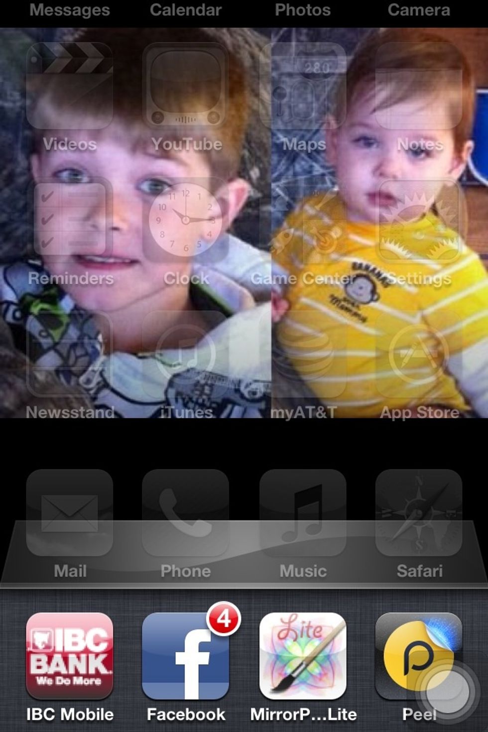 Recently used apps will show up on bottom of screen.