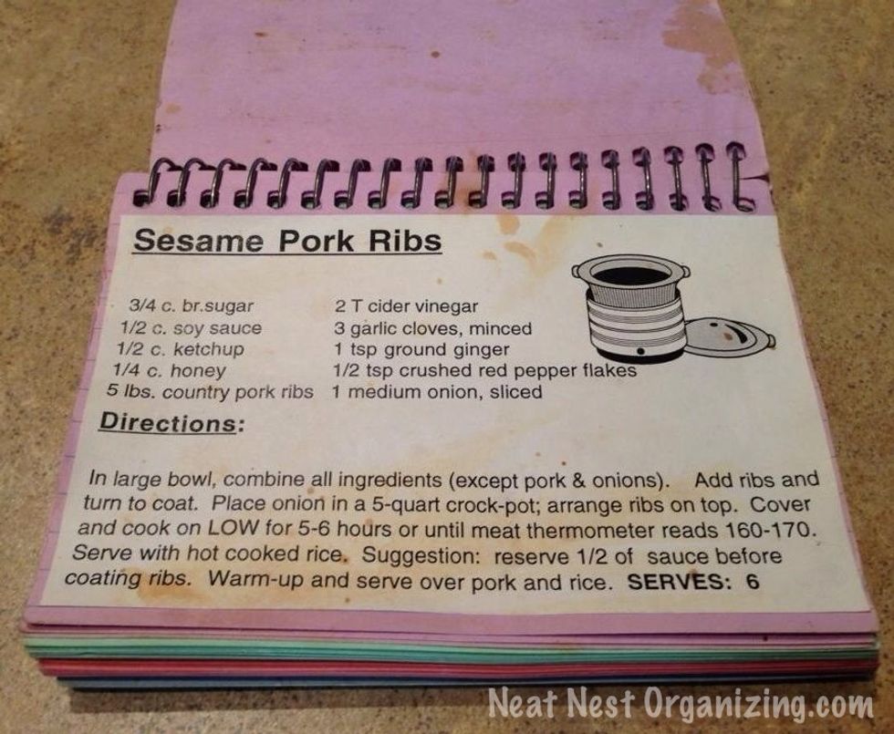 Recipe: 3/4 c. Brown sugar 1/2 c. Soy sauce 1/2 c. Ketchup 1/4 c. Honey 3 - 5 lbs country pork ribs 2 T. Cider vinegar 3 garlic cloves, minced 1 t. Ground ginger 1/2 t. crushed red pepper flakes Onion