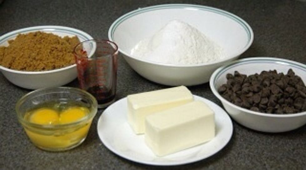 Recoja los ingredientes antes de empezar.