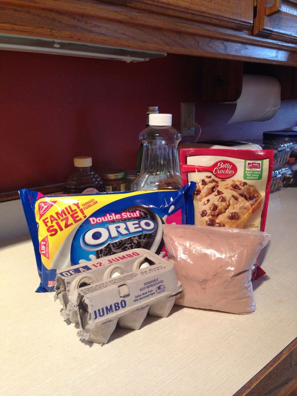 Recoja los ingredientes.