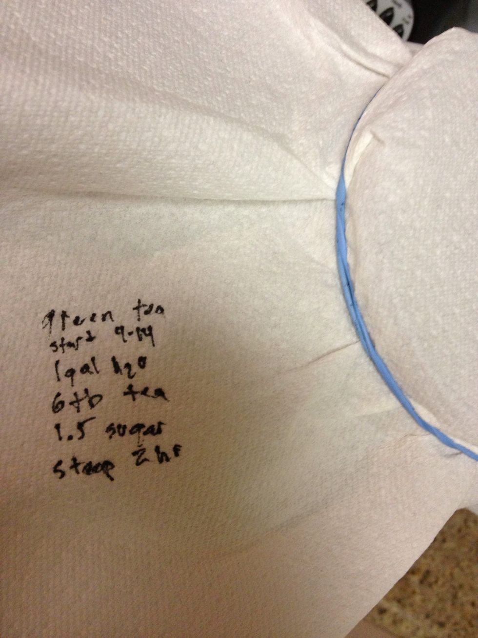 Record data. I write it on the paper towel and permanently record later.