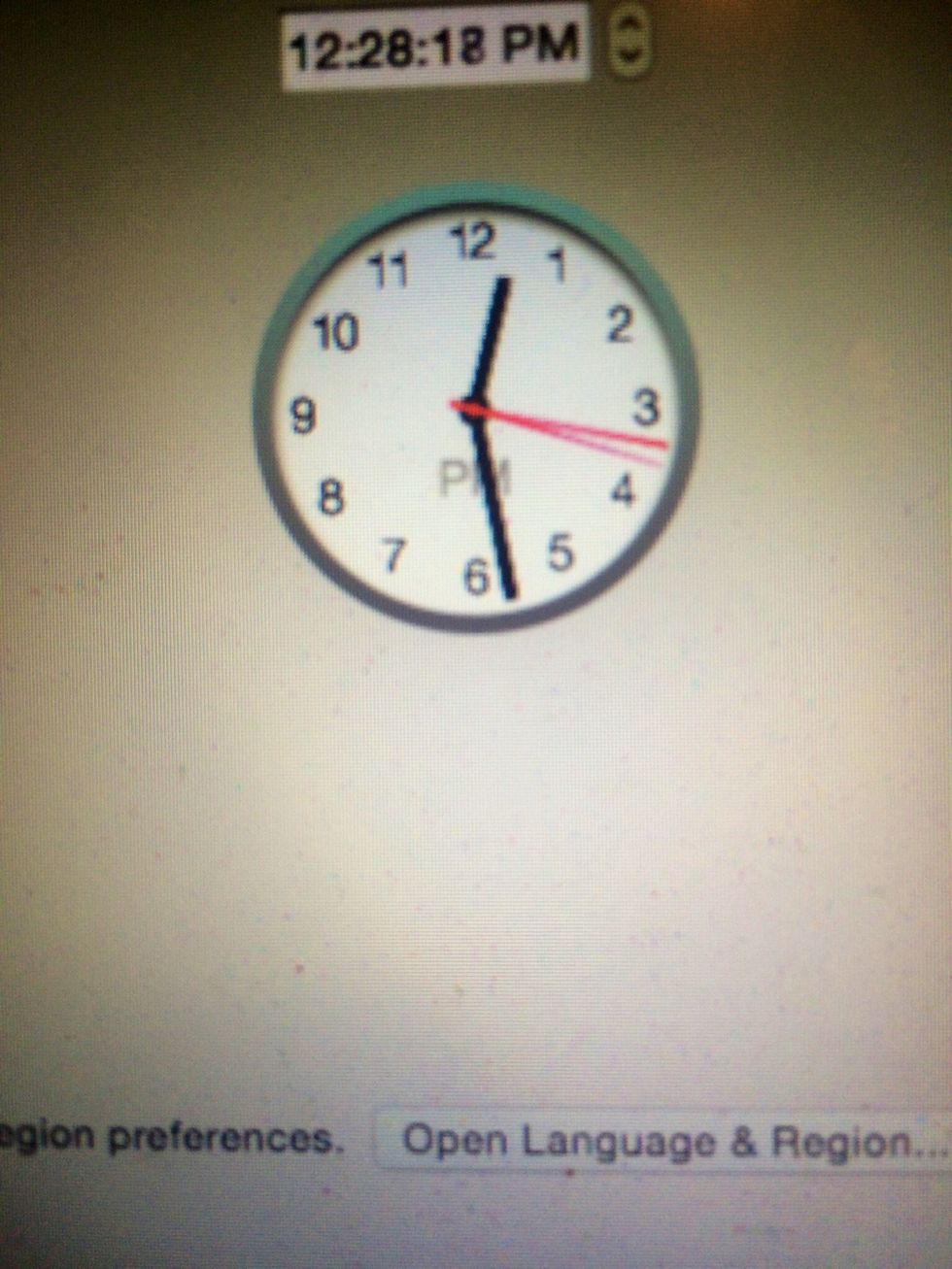 Record Start Time 12:28