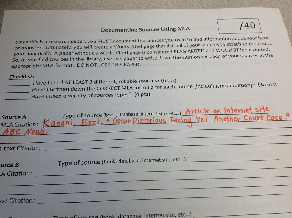 Record title of website on sheet according to formula.