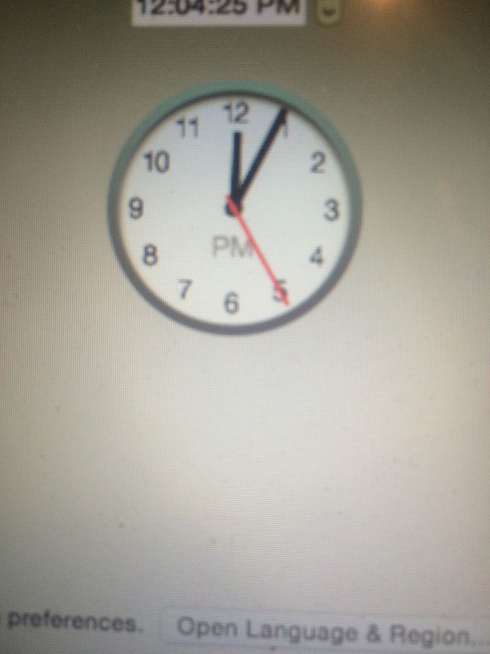 Record your start time