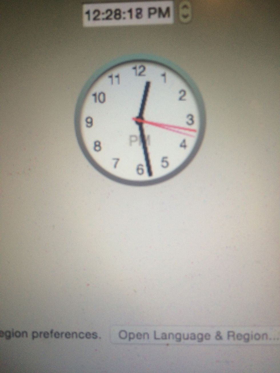 Record your start time