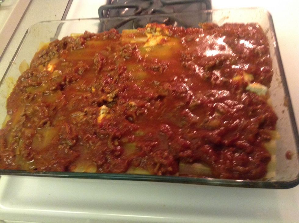 Recover with bolognaise sauce...