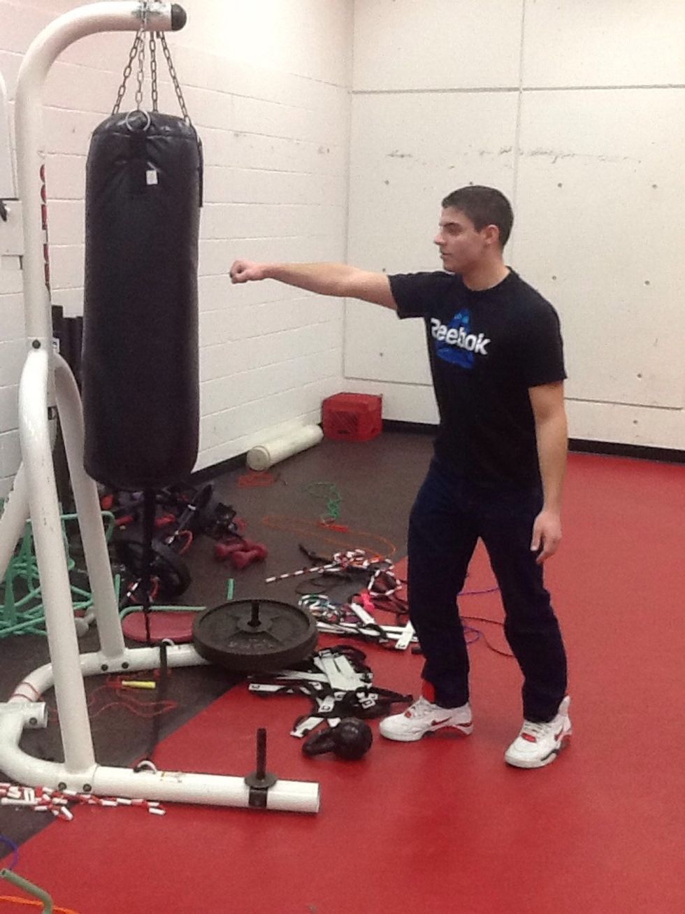 rectus abdominis braces your spine in position Sagittal plane Arm is abducting and the elbow is in extension