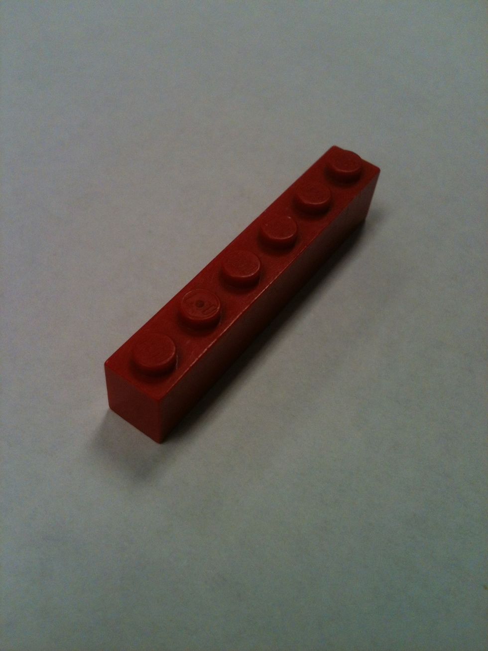 Red 1x6 brick