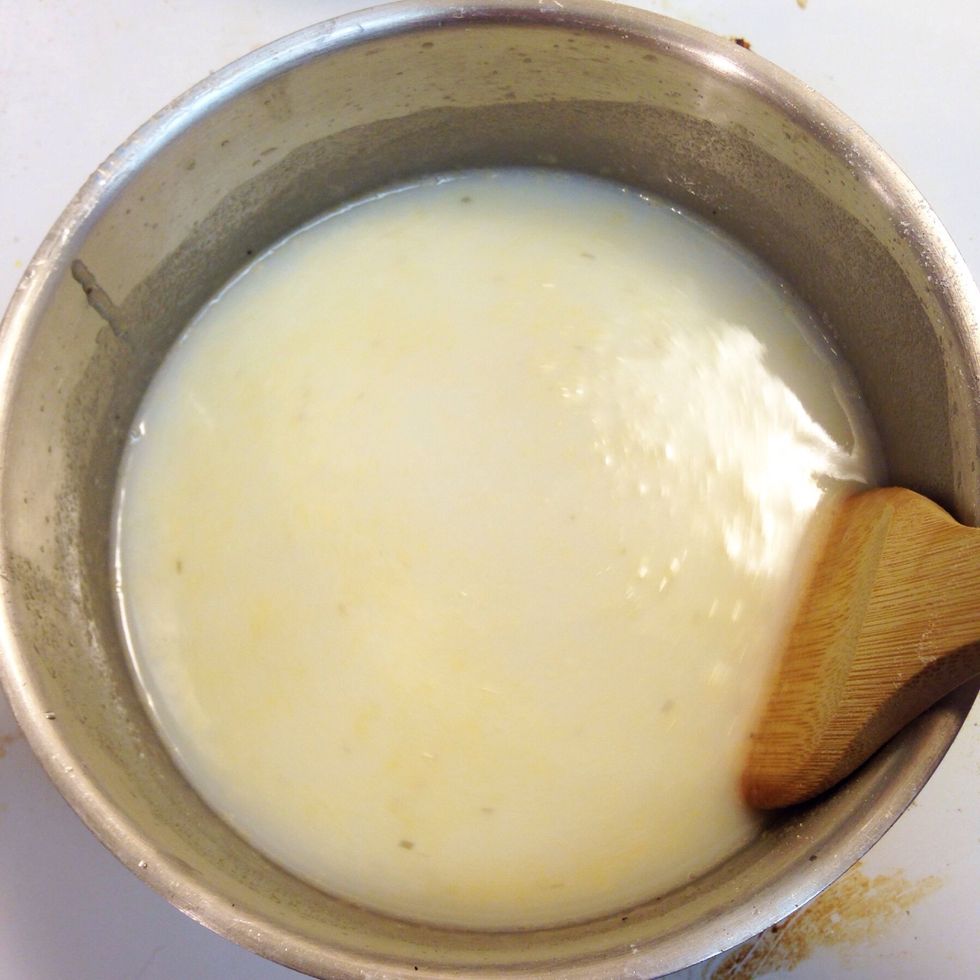 Reduce heat to medium-low and let cook for a few minutes until the mixture thickens slightly.
