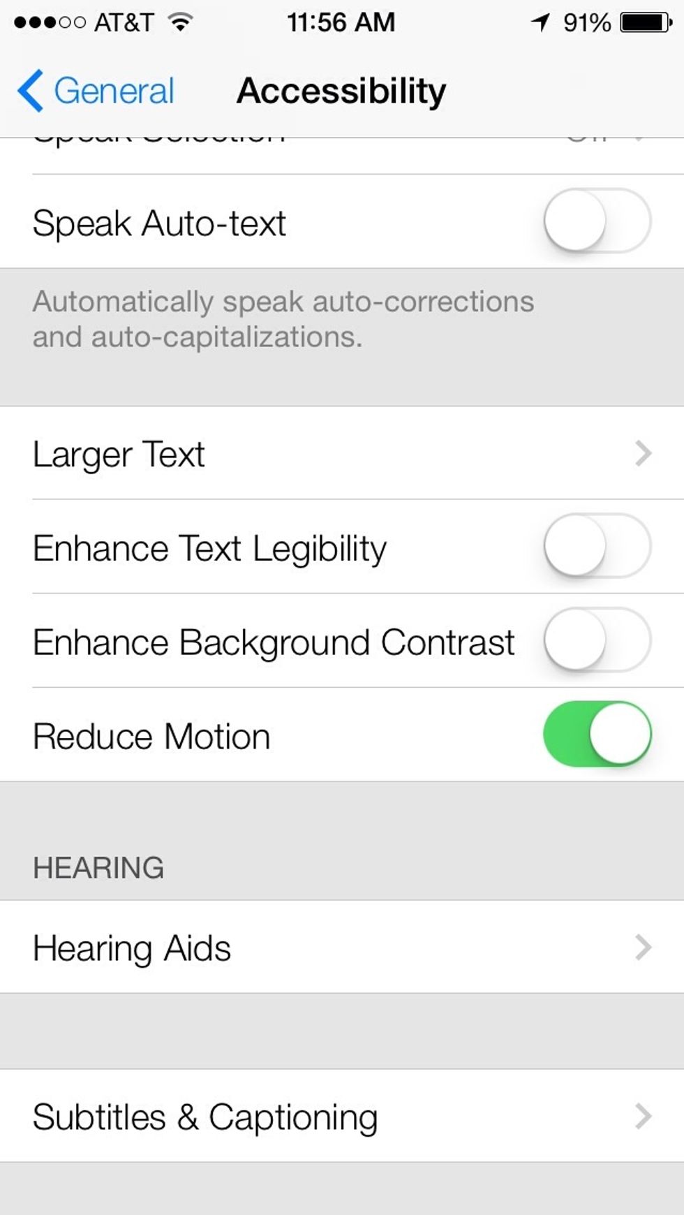 Reduce Motion