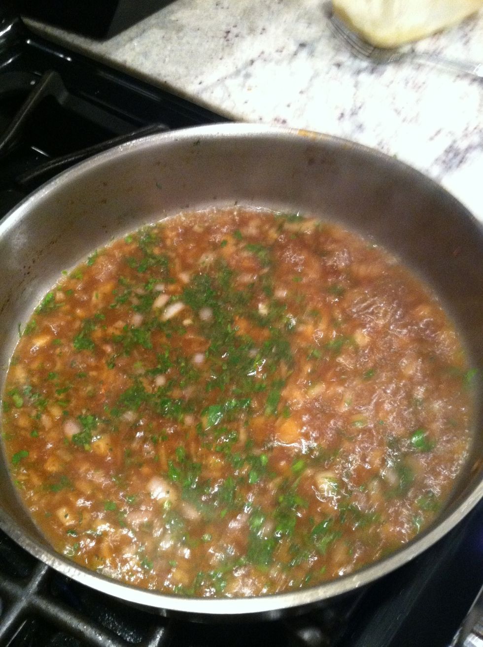 Reduce on high heat (or simmer on low if you have more time)