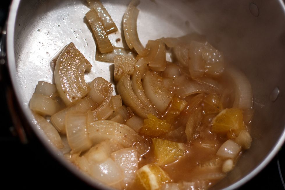 Reduce the liquid by 2/3.