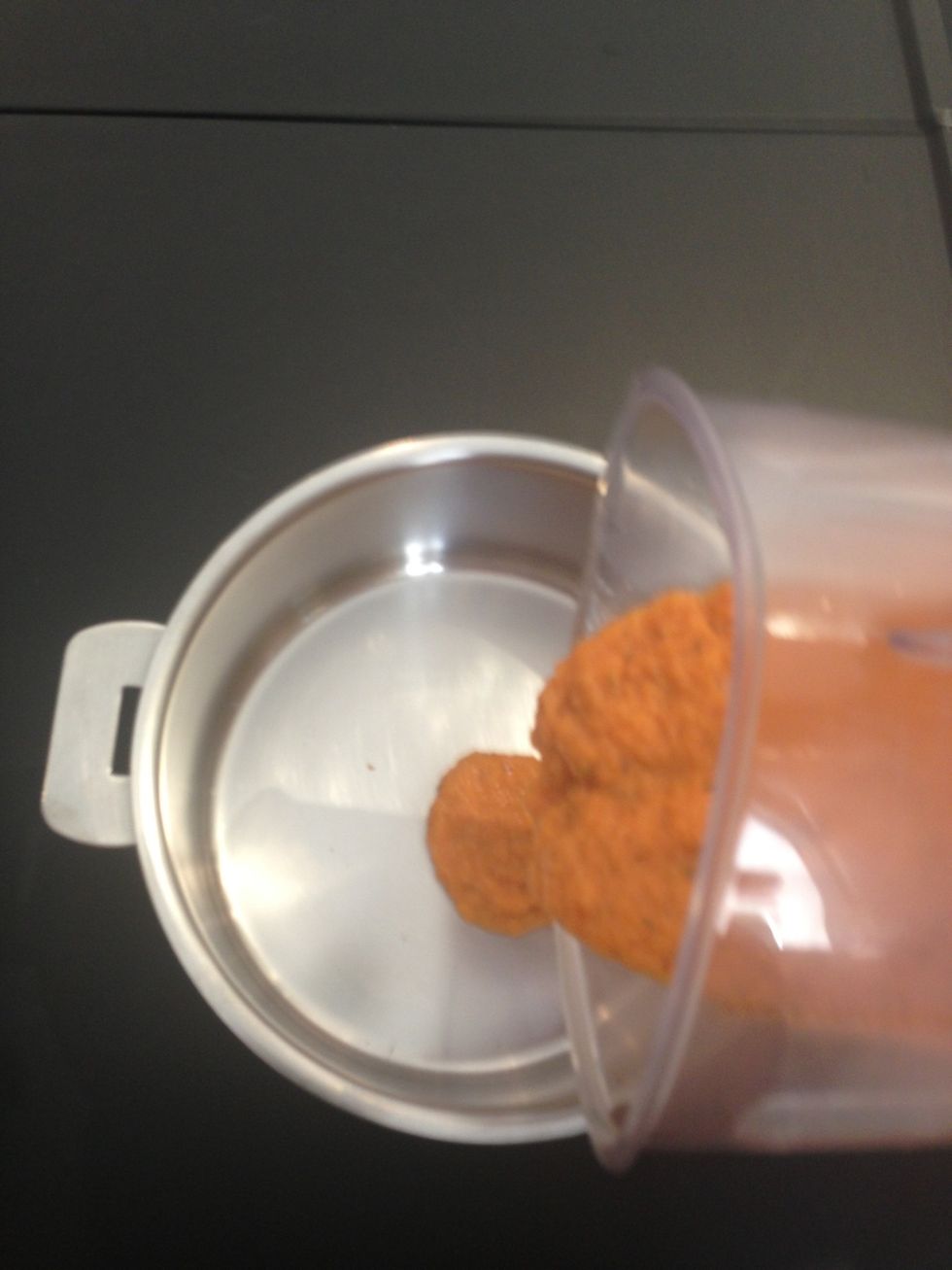 Reduce them to a paste that remains a bit loose. Put them in a cooking pot and dry them for few hrs on very low heat and uncovered. Stir them from time to time