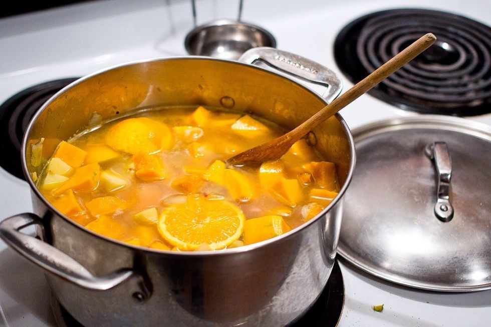 Reduce to low boil and cook until the potatoes and are tender.