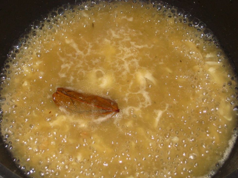 Reduce until slightly thick.