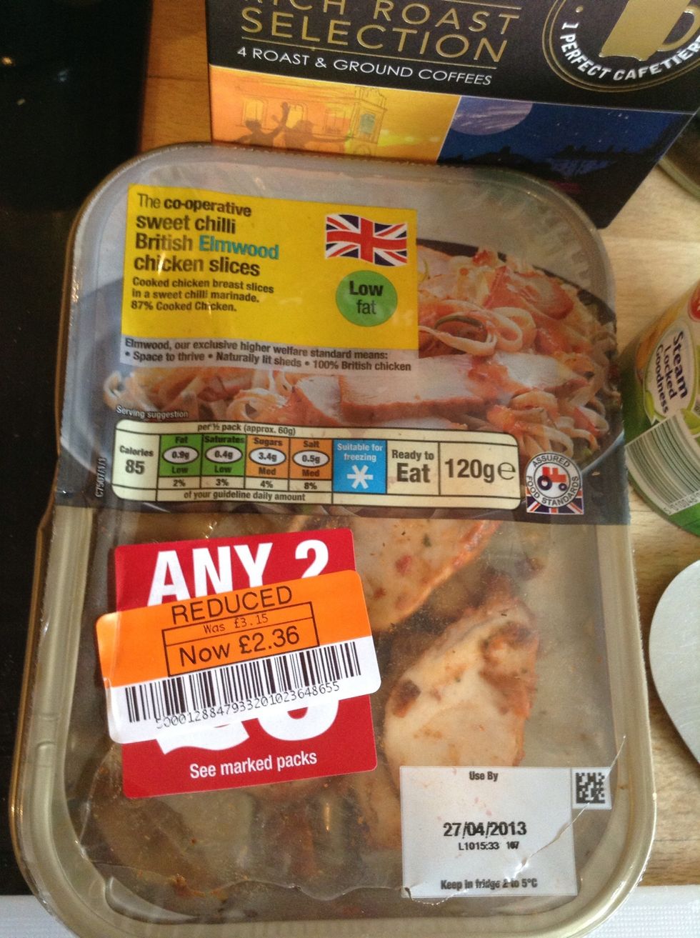 Reduced yummy chicken from the co-op!