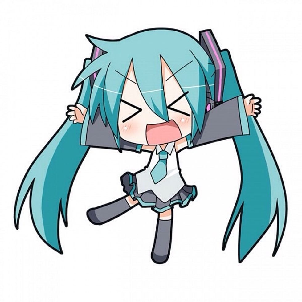 Reference: http://www.zerochan.net/Chibi+Miku-san