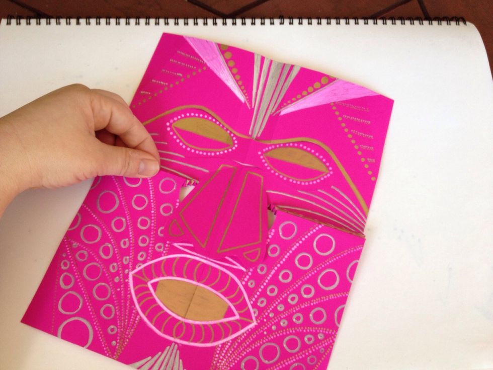 Refold your design, starting with the cheek folds (optional).
