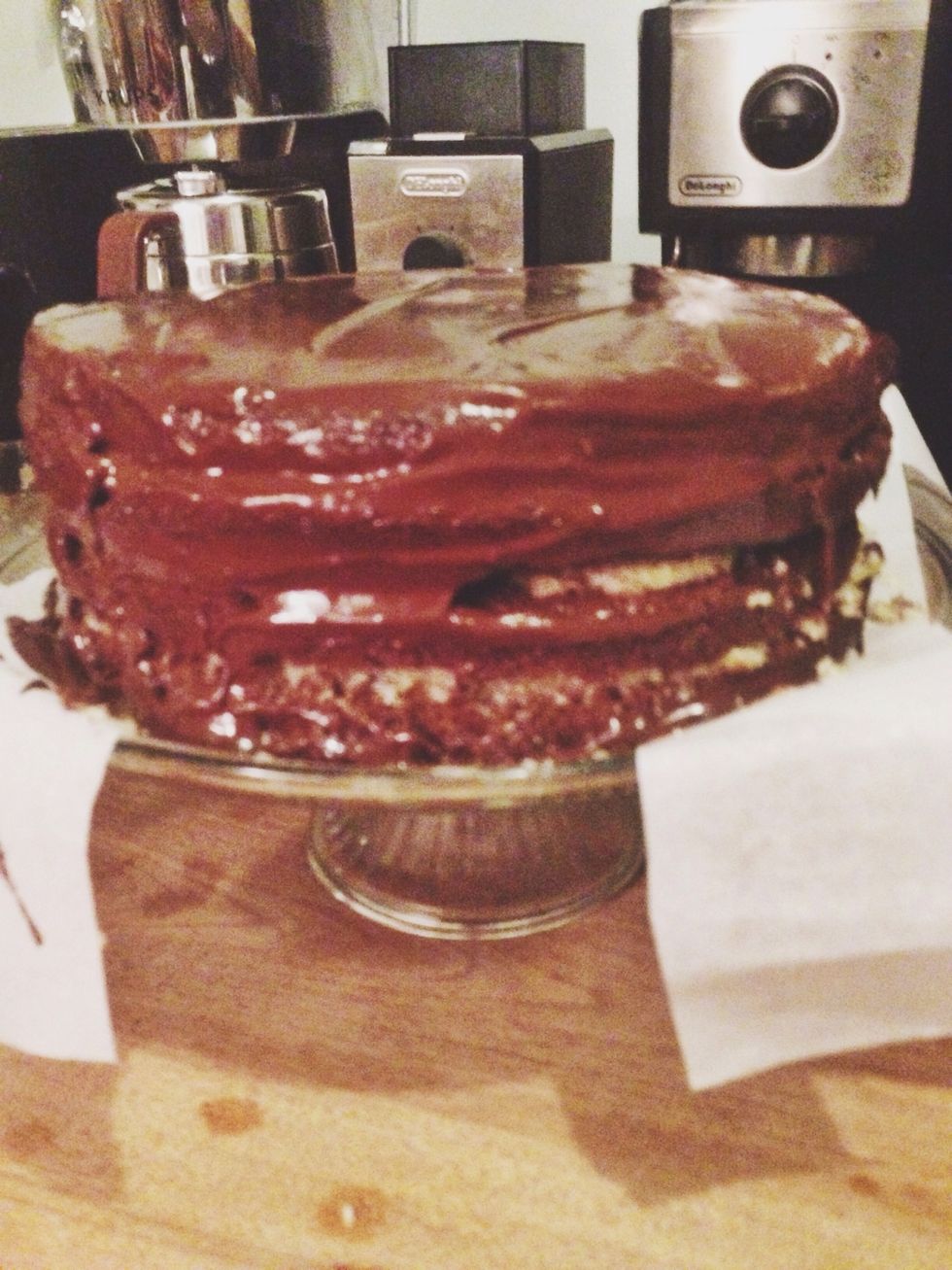 Refrigerate 1 hour before serving. Store the cake in a container in the refrigerator up to 7 days.