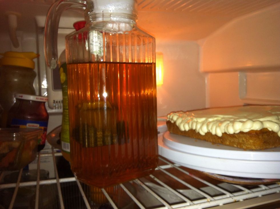 Refrigerate for 2 hours or more, right next to the carrot cake! Too bad I'm detoxing \ud83d\ude1e, daddy wants some cake \ud83d\ude2d