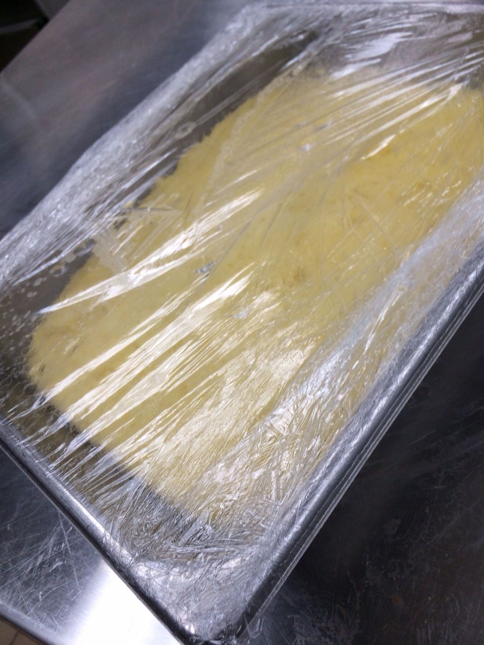 Refrigerate overnight leftover polenta
