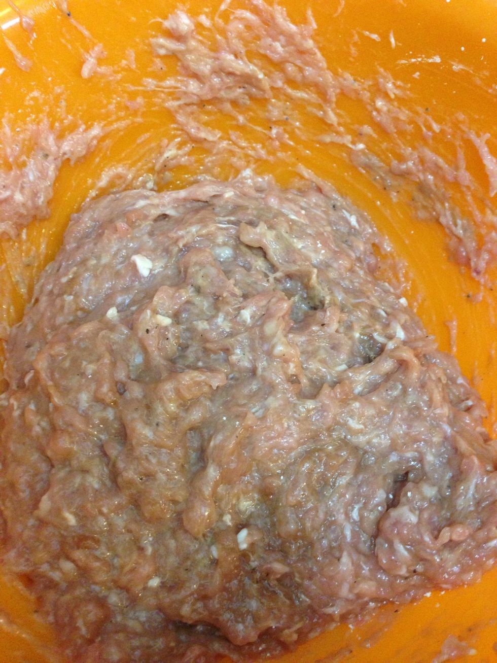 Refrigerate the meat mixture for at least 15 min.