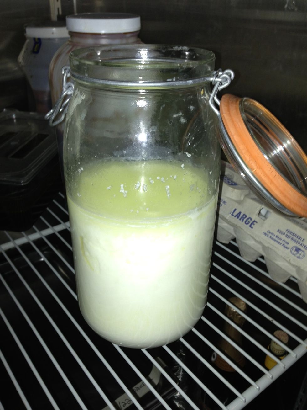 Refrigerate the yogurt.