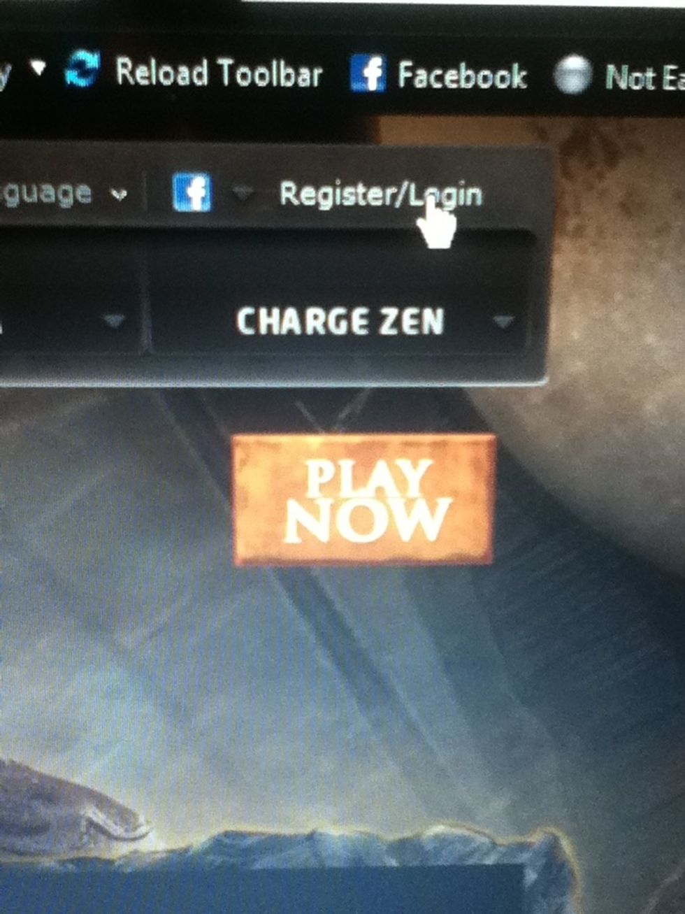 Register an account or log in to an existing account.